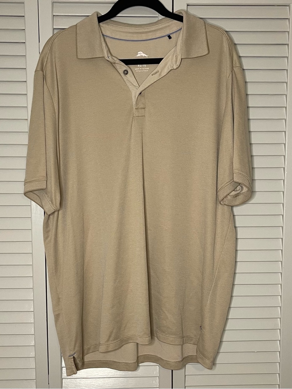 Tommy Bahama Beige Short-Sleeve Polo